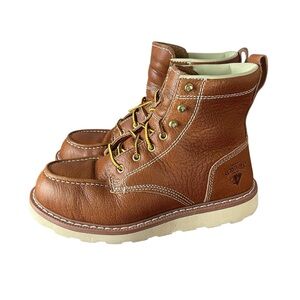 Herman Survivors Brown Leather Men's Steel Toe Work Boots